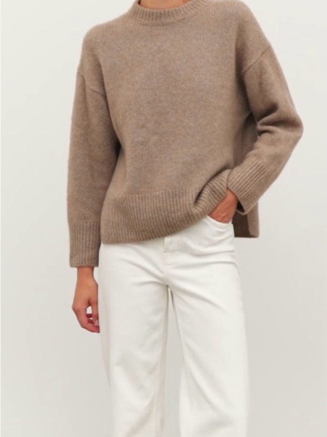 Rails Miranda Cashmere Silk Sweater In Oatmeal Size Medium